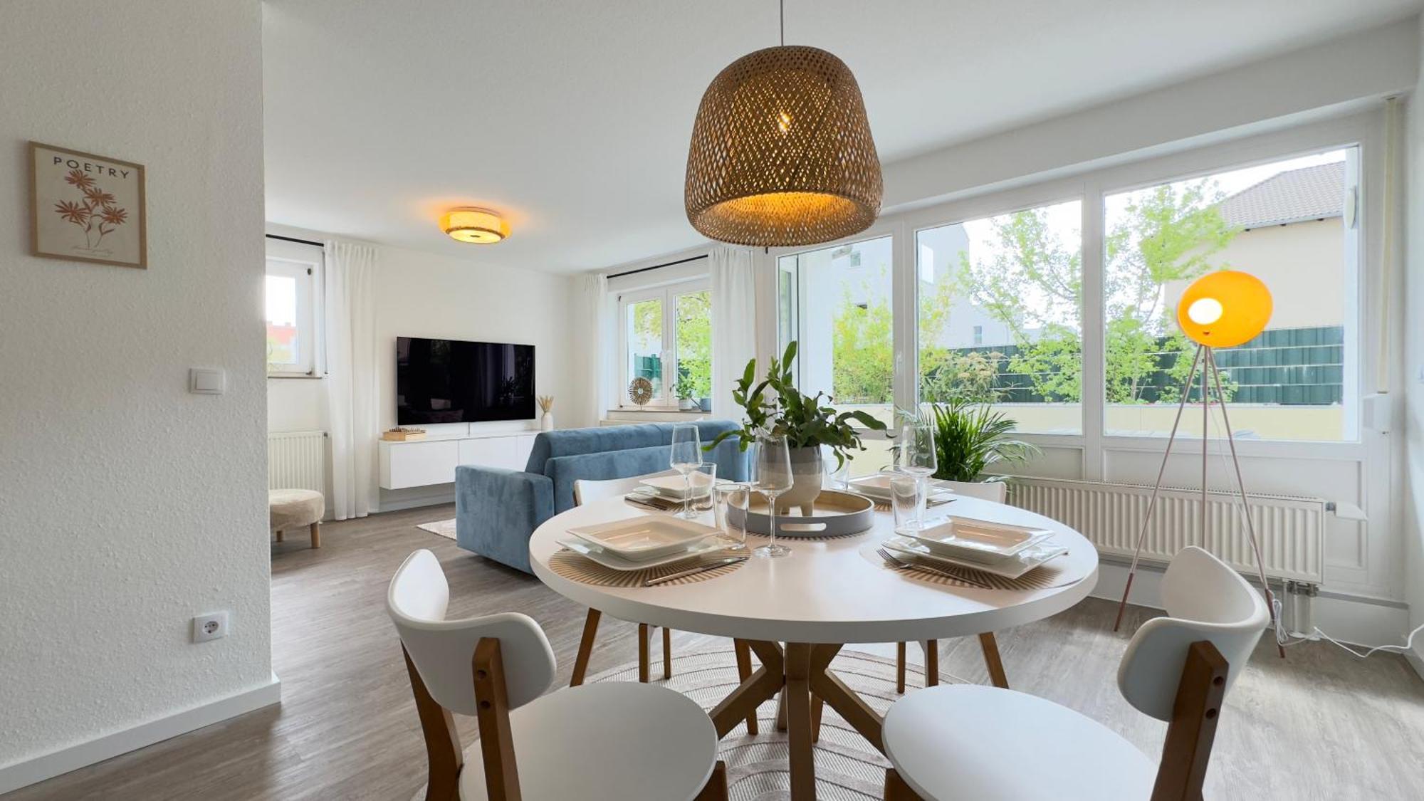 Fewo Am Park - 4P, Boxspringbett, Balkon, Smarttv, Gesundbrunnen, Familienfreundlich Halle  Esterno foto