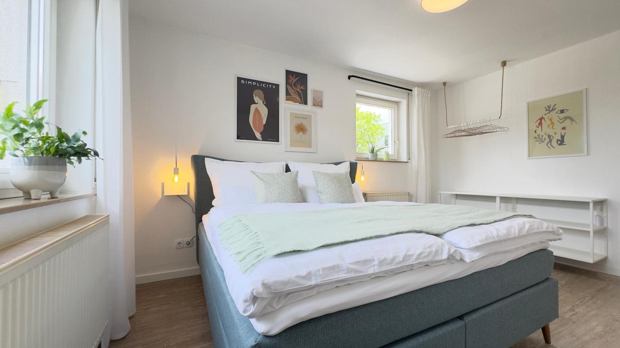 Fewo Am Park - 4P, Boxspringbett, Balkon, Smarttv, Gesundbrunnen, Familienfreundlich Halle  Esterno foto